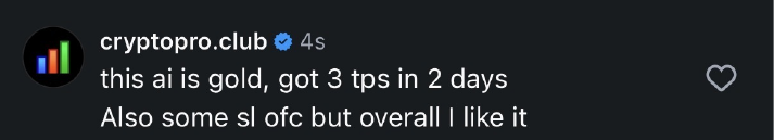3 take profits em 2 dias
